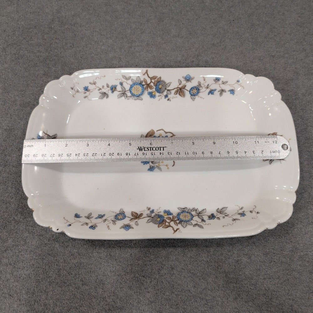 Marx & Gutherz Carlsbad Austria Antique Porcelain Floral Scalloped Serving Tray - Picture 3 of 7